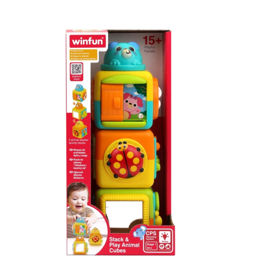 Winfun Stack & Play Animal Cubes