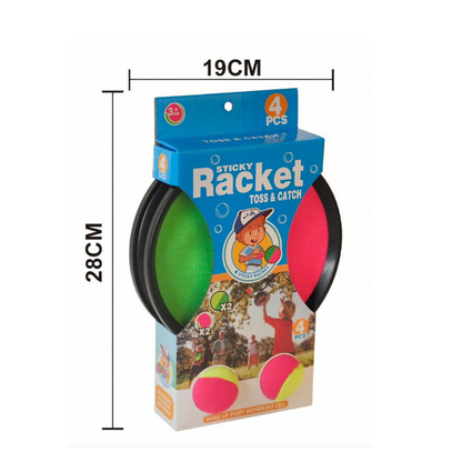 Sticky Racket Toss & Catch Game