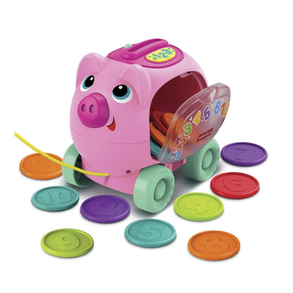 Winfun Pull Along Counting Piggy Bank