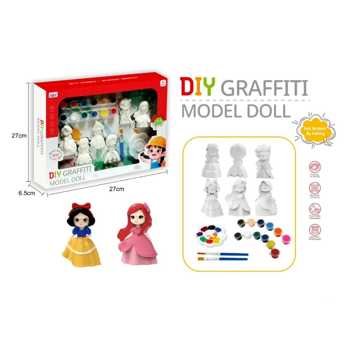 DIY Graffitti Model Doll